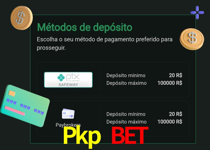 O cassino Pkp Bet oferece uma grande variedade de métodos de pagamento